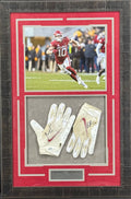 Bumper Pool Framed Game-Used Gloves Display – Arkansas Razorbacks