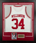 Corliss Williamson Autographed Framed Arkansas Razorbacks Jersey Display