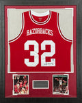 Sidney Moncrief Autographed Arkansas Razorbacks Jersey Framed Display
