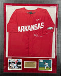 Andrew Benintendi Autographed Arkansas Razorbacks Jersey Framed Display