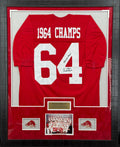 Frank Broyles "1964 Champs" Framed Autographed Jersey