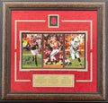 Arkansas Razorbacks Triple Threat Framed Signature Display
