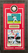 Andrew Benintendi Framed Baseball Display with Facsimile Signature