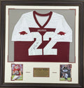 Peyton Hillis Autographed Arkansas Razorbacks Jersey Framed Display
