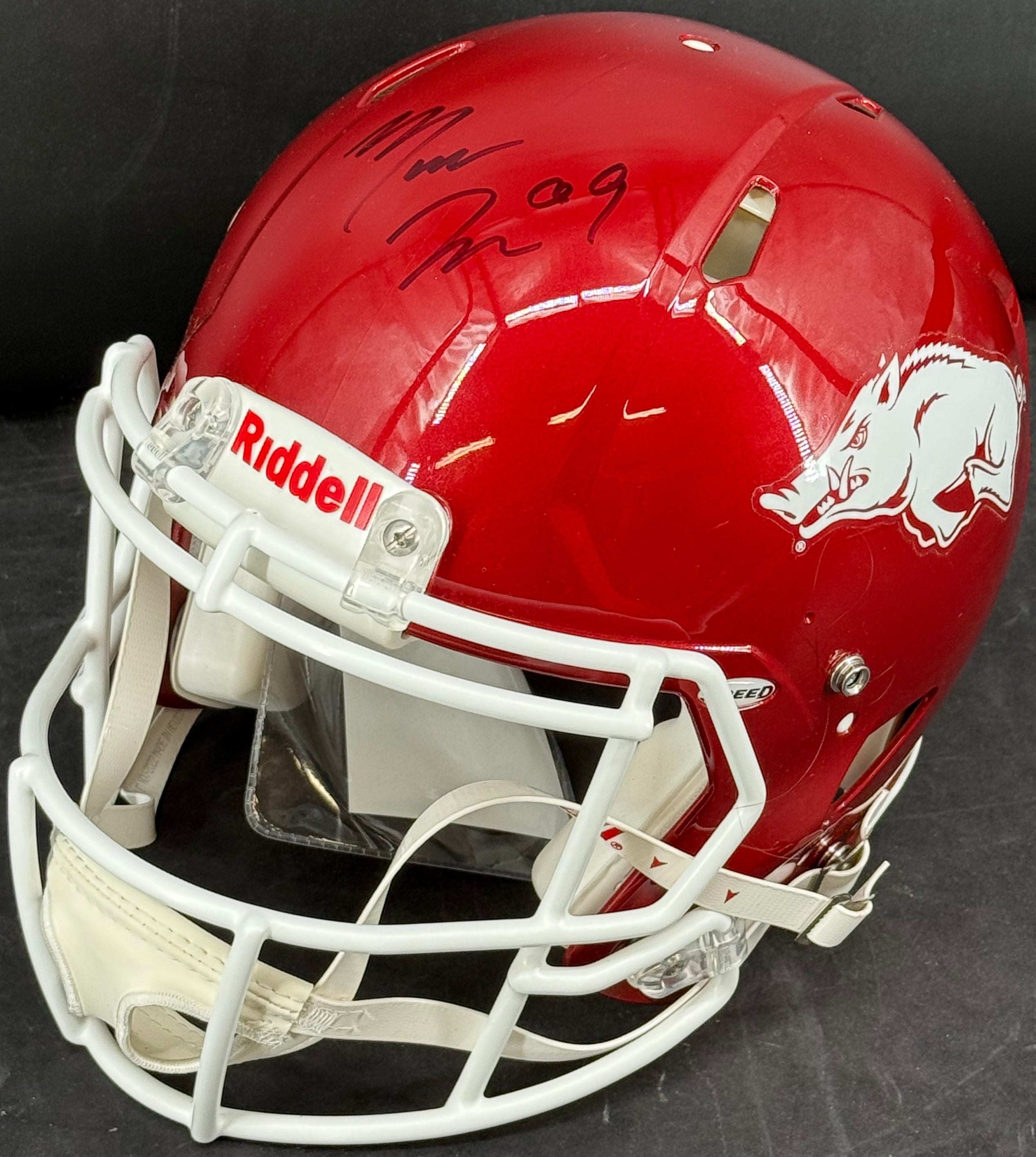 Matt Jones Autographed Arkansas Razorbacks Full-Size Authentic Helmet