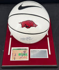 Scotty Thurman Autographed Arkansas Razorbacks Basketball Display