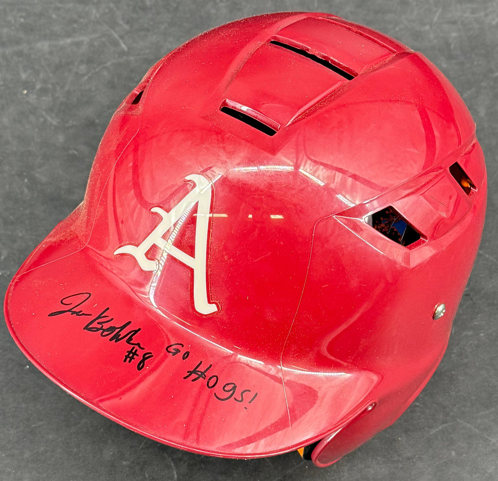 Jace Bohrofen Autographed Arkansas Razorbacks Batting Helmet