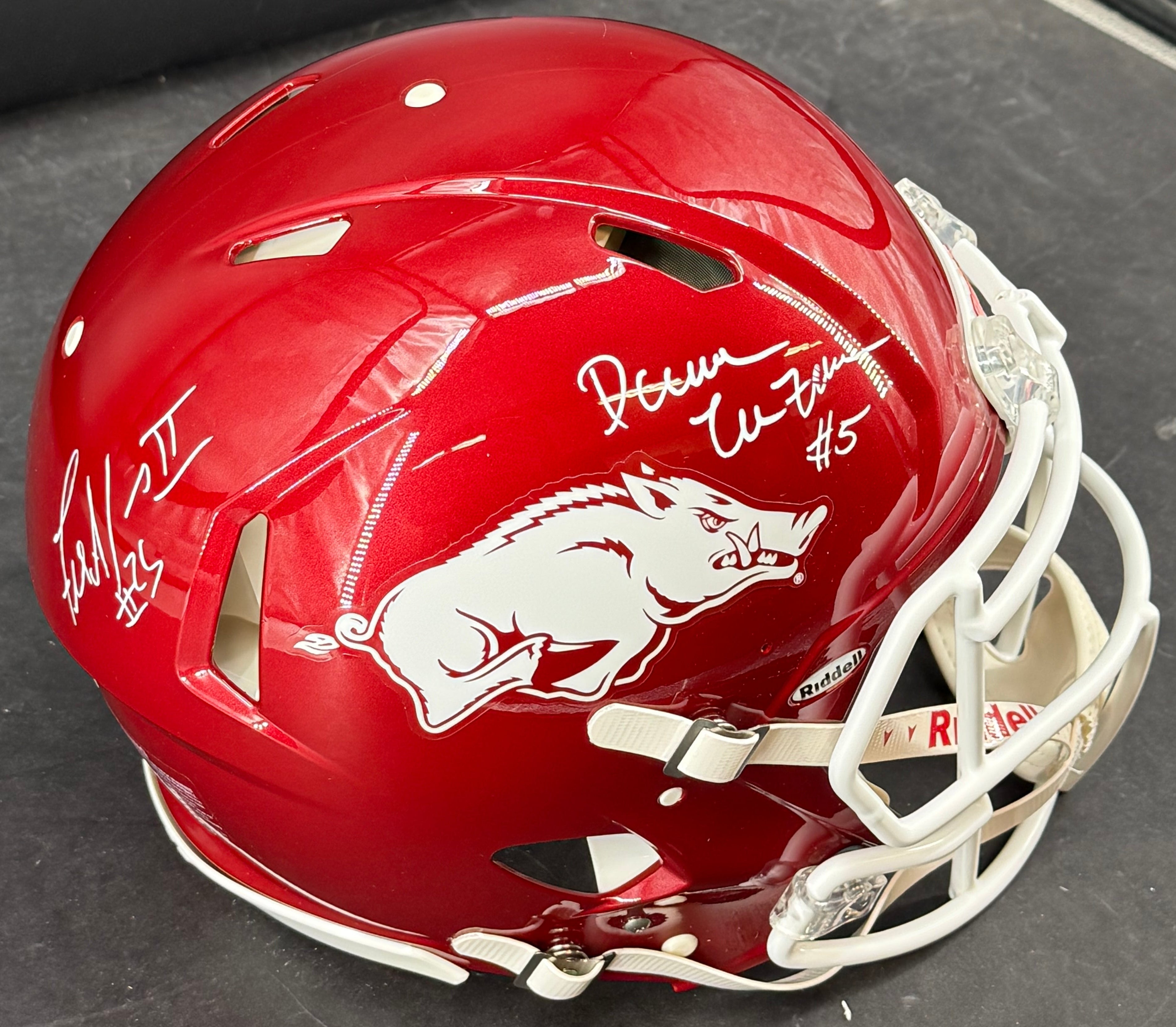 Darren McFadden & Felix Jones Dual-Signed Arkansas Razorbacks Full-Size Helmet