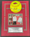 Courtney Deifel Autographed Arkansas Razorbacks Softball Display